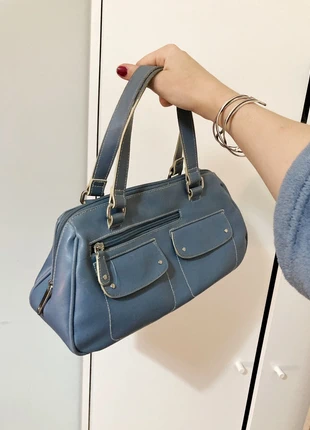 Borsa a mano blu vintage, condizioni: Buone, €4.50, €5.43 include la Protezione acquisti