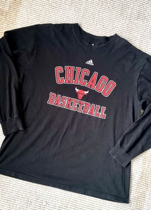 Sweat-shirt - noir - Adidas - Homme - Chicago - Basket ball - Taille L - Vintage, marca: adidas, estado: Bom, tamanho: L, €7.90, €9.00 inclui Proteção do Comprador