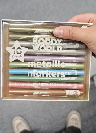 Hobby world metallic markers Set of 10 – Brand New – Perfect for Colouring & Journals, brand: hobby world, condition: New with tags, £6.99, £8.04 includes Buyer Protection