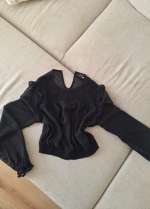 Blouse manches longues à plumetis, brand: Jennyfer, condition: Very good, size: M / 38 / 10, €7.00, €8.05 includes Buyer Protection