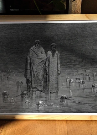 Affiche – Divine Comédie (Dante) : Les traîtres figés dans la glace du Cocyte – Gustave Doré, marque: Art, état: Neuf sans étiquette, 17,90 €, 19,50 € Protection acheteurs (Pro) incluse