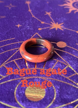 Bague agate rouge, marca: lithotherapie, estado: Novo sem etiquetas, €2.99, €3.84 inclui Proteção do Comprador