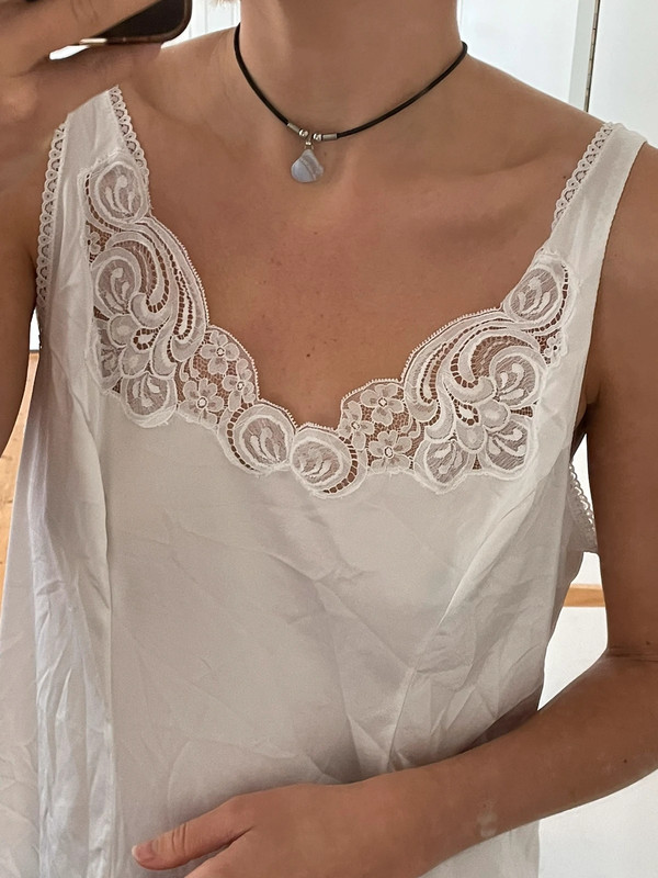 Vintage nachtjurk slip jurk met kant Vinted