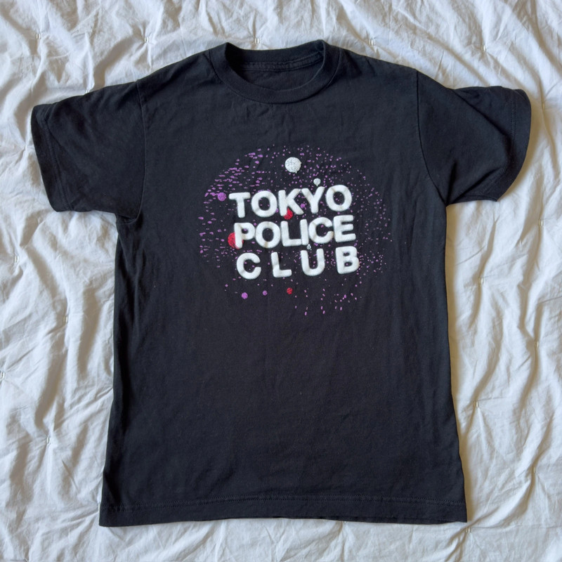 Small Black Tokyo Police Club Forcefield Band Shirt 1