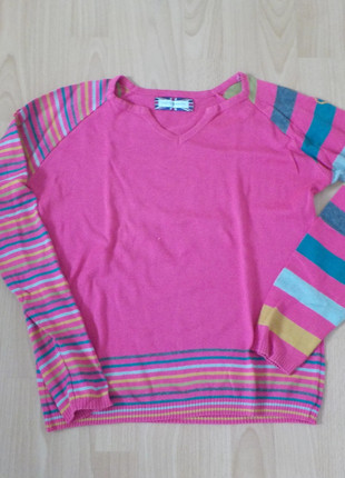 Pull rose &multicolore Cache Cache, marke: Cache Cache, zustand: Sehr gut, größe: L / 40 / 12, 5,00 €, 5,95 € inklusive Vinted-Käuferschutz