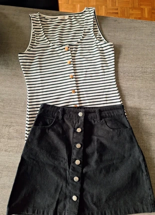 Jupe 100% coton noir, brand: Index, condizioni: Ottime, taglia: S / IT 40 / EU 36, €4.00, €4.90 include la Protezione acquisti