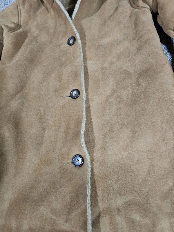 Gap Suede Sherpa Hooded Jacket L(10) See Measurements 2