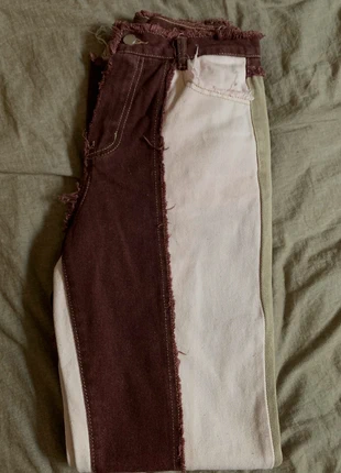 Pantalon patchwork, marque: Shein, état: Très bon état, taille: S / 36 / 8, 3,00 €, 3,85 € Protection acheteurs incluse