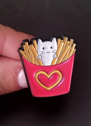 PIN gato batatas fritas, cat French fries, marca: PIN gato batatas fritas, cat French fries, estado: Nuevo sin etiquetas, 3,99 €, 4,89 € Protección al comprador incluida