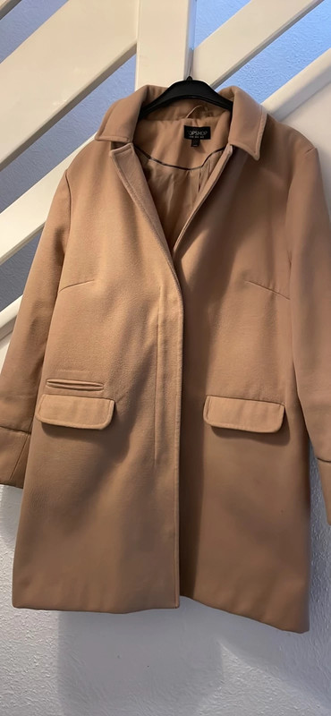 Topshop clearance beige coat