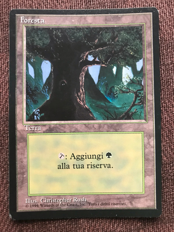 3x Palude Unlimited + Foresta Unlimited + Foresta Italiana Bordo Nero - MTG Magic 3