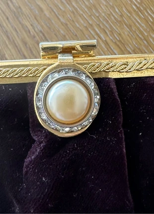 Clutch festa veludo com botão jóia, estado: Muy bueno, 12,00 €, 13,30 € Protección al comprador incluida