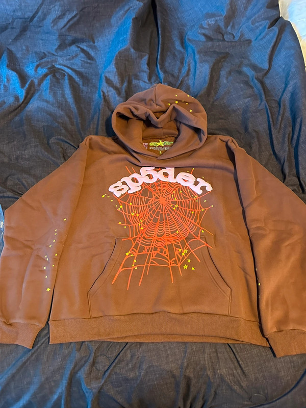 Spider | sp5der hoodie brown 1