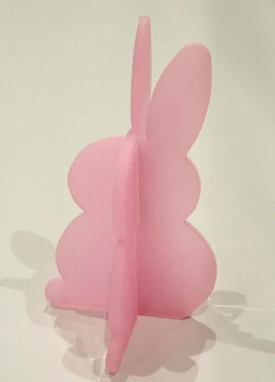 Pink glitter Easter bunny rabbit decoration freestanding bunny 2 piece puzzle, brand: K&S, condition: New without tags, size: One size, £2.50, £3.00 includes Buyer Protection Pro
