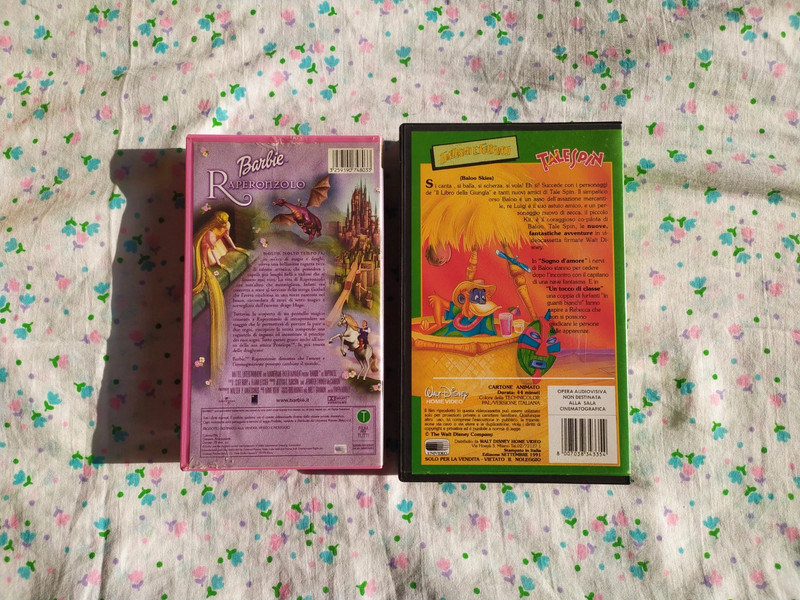 2 Videocassette Barbie Raperonzolo e Talespin Walt Disney | Vinted