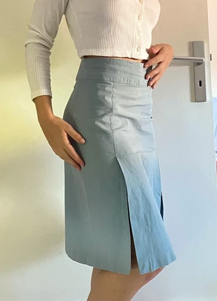 Jupe trapèze bleue KOOKAÏ, brand: KOOKAÏ, condition: Very good, size: S / 36 / 8, €9.00, €10.15 includes Buyer Protection