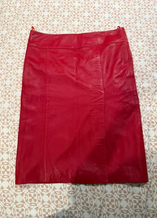 Karen Millen Fit size 12 Genuine Leather Scarlett Red Pencil Skirt New without tags, brand: Karen Millen, condition: New without tags, size: L / 12, £44.99, £47.94 includes Buyer Protection