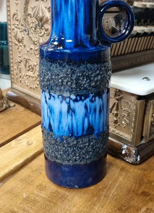 Vibrant Mid Century West German Vase Scheurich 401-28 Blue Lava, brand: West Germany, condition: Satisfactory, £25.00, £26.95 includes Buyer Protection