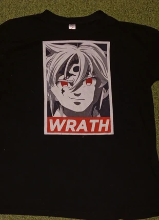 Tee-shirt noir Seven Deadly Sins Meliodas, état: Bon état, taille: S, 1,50 €, 2,28 € Protection acheteurs incluse