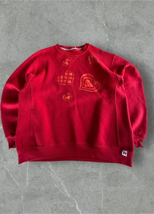 Sweat Crewnek Russel Athletic USA vintage rouge – Taille M Oversize (Unisexe), marque: Russel Athletic, état: Très bon état, taille: M, 25,00 €, 26,95 € Protection acheteurs (Pro) incluse