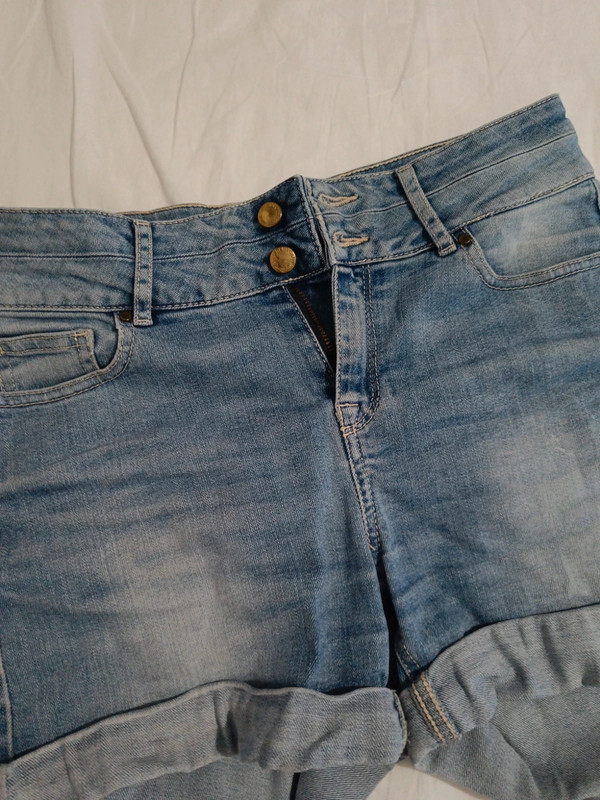 Short en jean taille haute 2