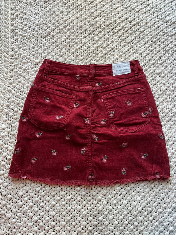 Embroidered Corduroy Skirt 4