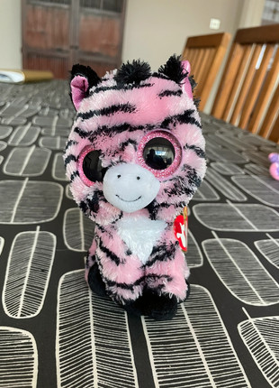 TY Beanie Boo “Zoey” the Pink and Black Zebra (6 inch)