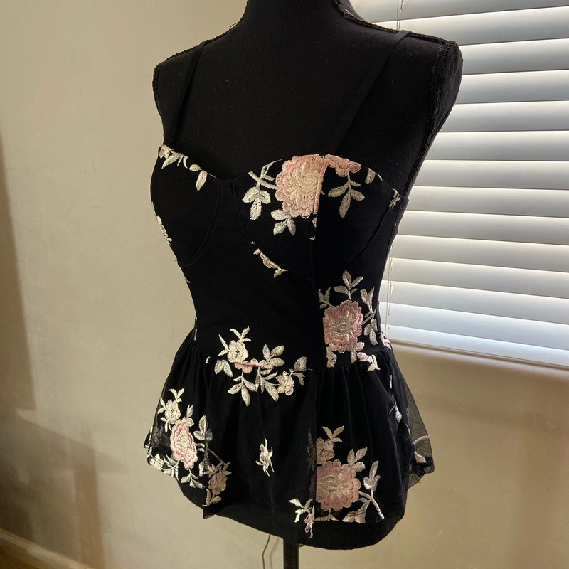 Floral bustier top 2