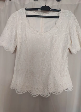 Blouse ecrue dentelle Georgede made in france 42, brand: Georgedé, condition: Very good, size: XL / 42 / 14, €5.00, €5.95 includes Buyer Protection