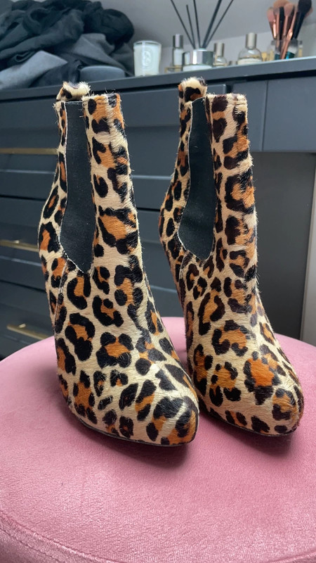 Leopard print clearance boots office