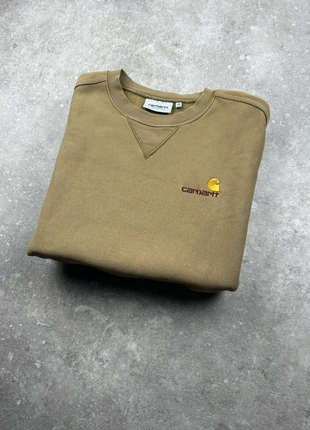 Pull kaki Carhartt taille XS logo brodé rouge, marque: Carhartt, état: Très bon état, taille: XS, 45,00 €, 47,95 € Protection acheteurs incluse