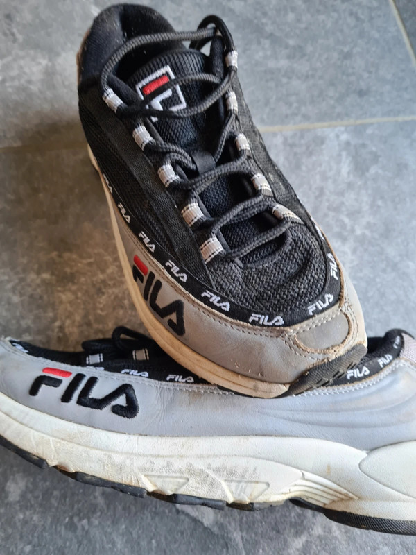 Basket fila noir et gris 42 Vinted