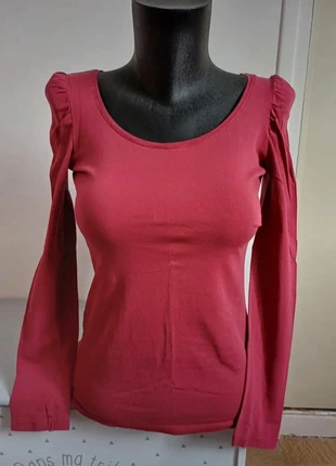 Haut moulant – Bordeaux – Taille 36/S – Pimkie, marque: Pimkie, état: Très bon état, taille: S / 36 / 8, 4,95 €, 5,90 € Protection acheteurs incluse