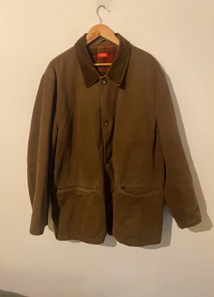 Veste coupe vent manteaux homme XL marron col velou intérieur à carreaux vintage 100% Cotton, estado: Muy bueno, tamaño: XL, 30,00 €, 32,20 € Protección al comprador incluida