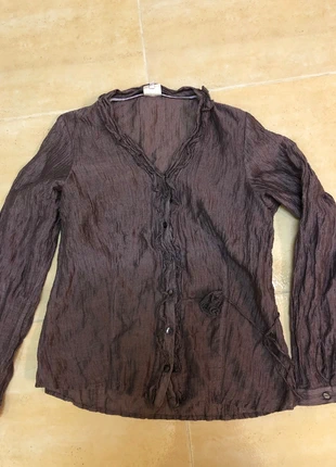 Purple blouse v-neck, merk: Green ICE, staat: Heel goed, maat: S / 36 / 8, € 7,50, € 8,58 inclusief Kopersbescherming