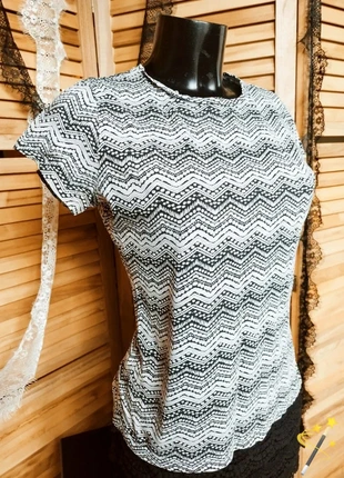 💕💕 Haut imprimé noir et blanc Primark taille S-M 💕, marque: Primark, état: Très bon état, taille: M / 38 / 10, 3,50 €, 4,38 € Protection acheteurs (Pro) incluse