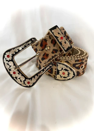 Ceinture rétro léopard, brand: Vintage Dressing, condition: New without tags, size: 40 in | 100 cm, €12.00, €13.30 includes Buyer Protection