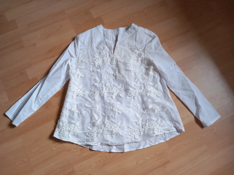 Blouse/ Haut dentelle coton