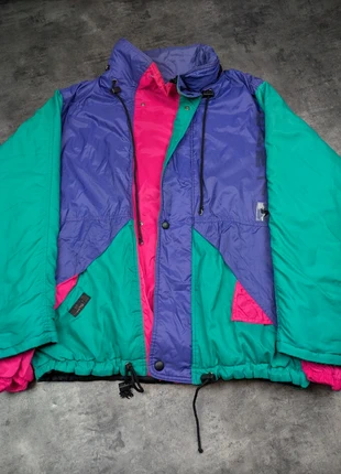 Veste coupe vent motif crazy avec cordon de serrage '80s '90s made in Italy - size L, marke: Vintage Dressing, zustand: Sehr gut, größe: L, 29,00 €, 31,15 € inklusive Vinted-Käuferschutz