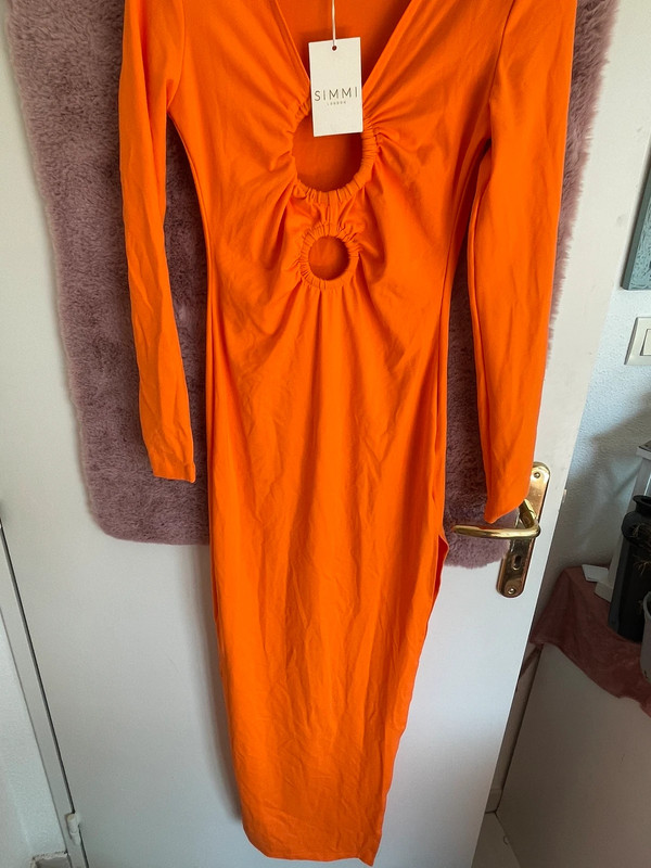 robe longue orange 2