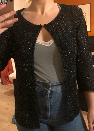 Gilet noir , marca: La Fee Maraboutee, estado: Muito bom, tamanho: Tamanho único, €5.00, €5.95 inclui Proteção do Comprador