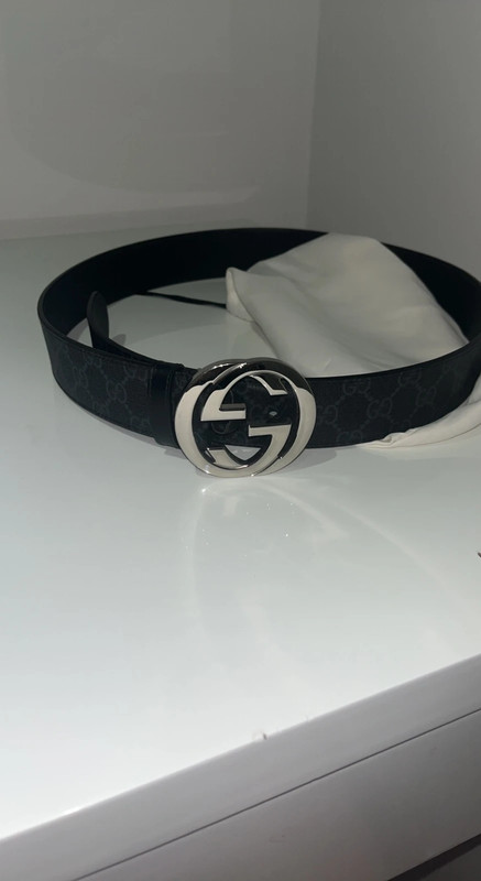 Gucci supreme belt with g 2024 buckle