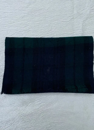 Echarpe Ralph Lauren vintage bicolore Marine verte Laine & Cachemire logo noir, brand: Ralph Lauren, condition: Very good, €54.90, €58.35 includes Buyer Protection