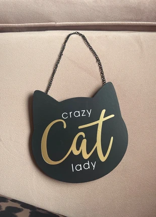 Crazy cat lady sign, brand: Home Bargains, condition: Very good, £1.00, £1.75 includes Buyer Protection