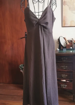 Midi brown dress, marke: Hippie, zustand: Sehr gut, größe: M / 38 / 10, 15,00 €, 16,45 € inklusive Vinted-Käuferschutz