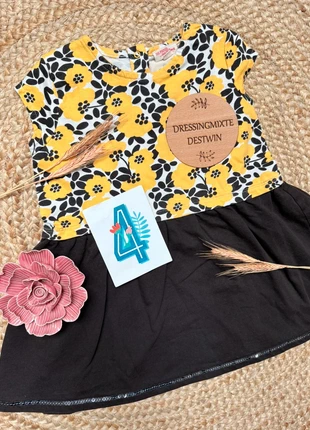 Superbe robe été fille 4 ans fleurs jaunes, merk: Du Pareil au Même, staat: Heel goed, maat: 4 jaar / 104 cm, € 9,99, € 11,19 inclusief Kopersbescherming