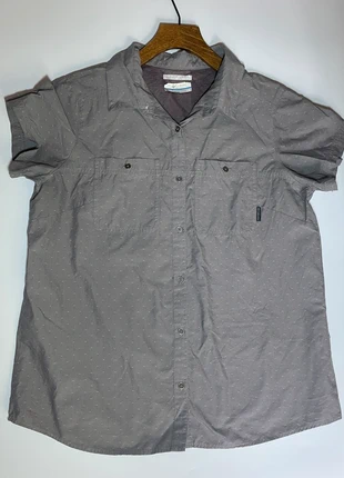 Columbia Women's Short Sleeved Shirt Size Large Grey Omni Shade Hiking UPF40, brand: Columbia, condition: Very good, size: L / 12, £13.95, £15.35 includes Buyer Protection