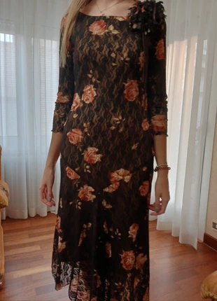 Vestido manga larga encaje, marca: Boutique Italiana, estado: Muy bueno, tamaño: L / 40 / 12, 15,00 €, 16,45 € Protección al comprador incluida
