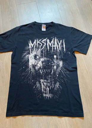 Zwarte tshirt Miss May I, marca: Gildan, estado: Muy bueno, tamaño: M, 15,00 €, 16,45 € Protección al comprador incluida