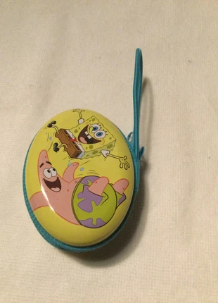 SpongeBob metalen portemonnee met rits, merk: SpongeBob SquarePants, staat: Heel goed, € 2,00, € 2,80 inclusief Kopersbescherming